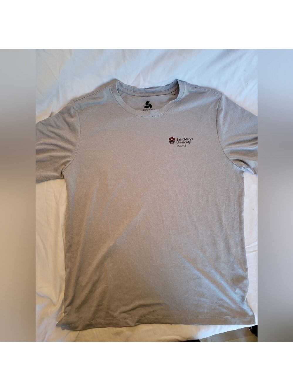 St Mary's University Science Short Sleeve Gray Tee, Athletic Material